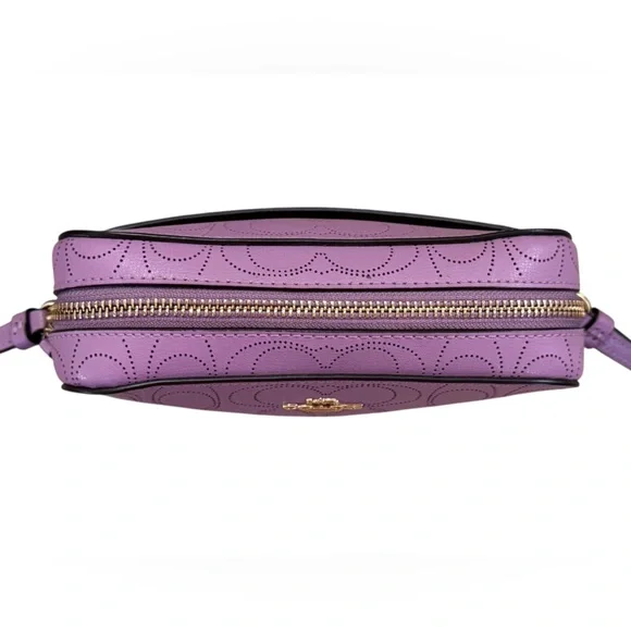 Coach Mini Camera Bag Signature Perforated Leather - Picture 10 of 12